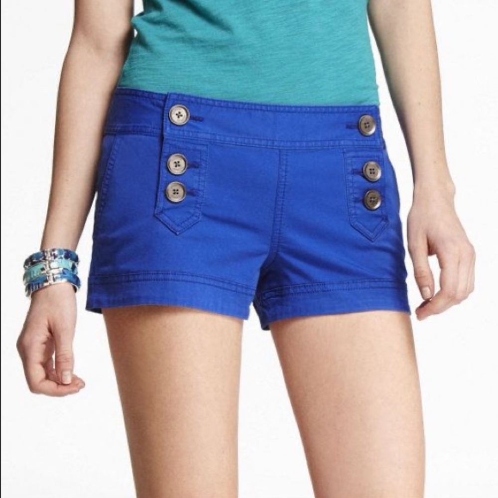 Express | button sailor shorts